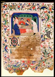 Banking, Veneto-Bolognese School (miniature)
